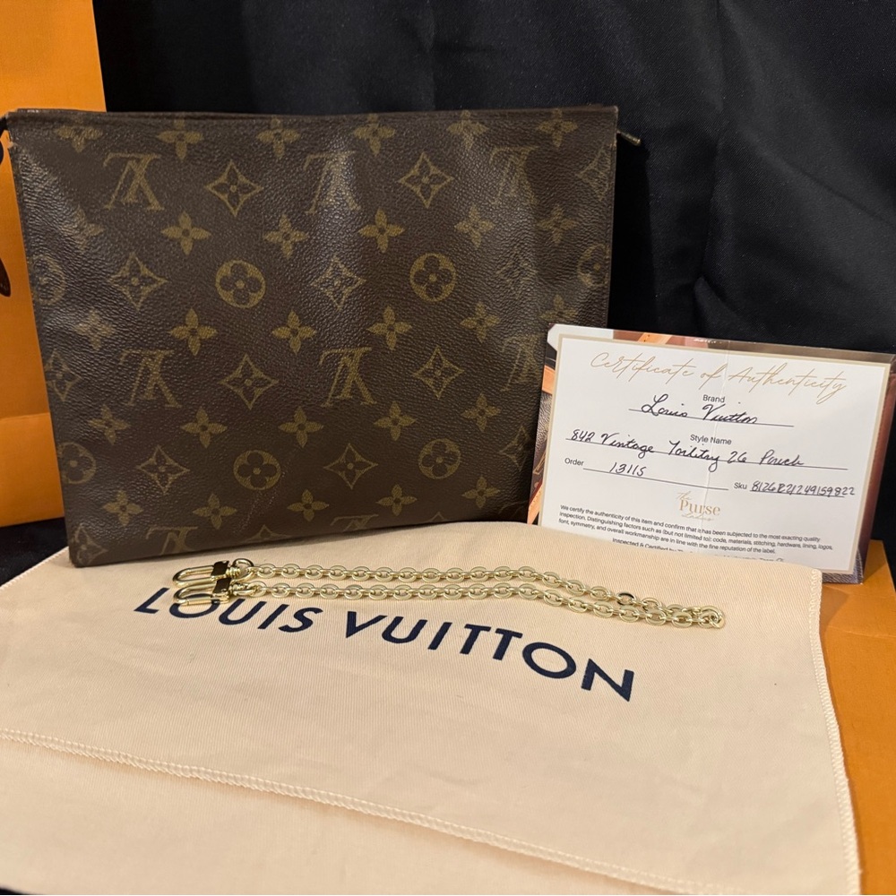Louis Vuitton Brown Monogram Toiletry Pouch 26